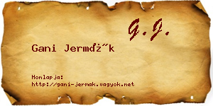 Gani Jermák névjegykártya